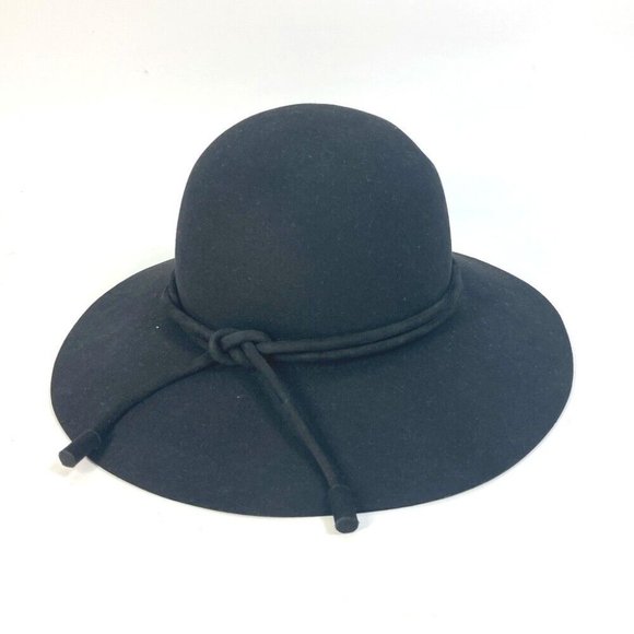 HERMES rope hat Wool x Leather - Picture 1 of 14